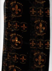 WHO DAT NATION SCARF  BLACK