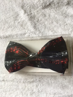 MUSIC  NOTES BOW TIE